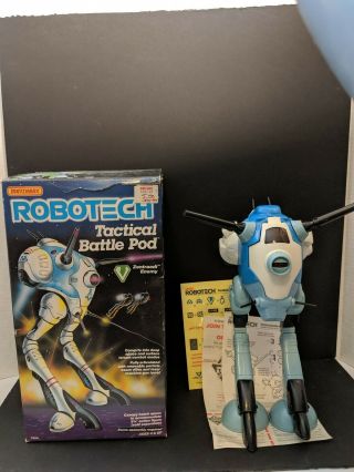 Vintage Matchbox 1985 Robotech Tactical Battle Pod Complete With Stickers.