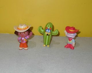 Dora The Explorer Cowgirl Adventure Set Pvc Toy Figures Cowboy Cactus Swiper