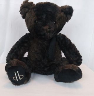 Dennis Basso Home Soft Stuffed Animal Teddy Bear Plush 15 " Black And Brown Bear