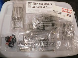 1957 CHEVY HARDTOP MODEL KIT,  UNMADE,  1/25 SCALE,  AMT/ERTL 2