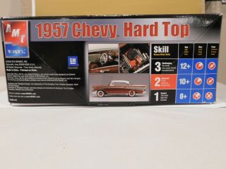 1957 CHEVY HARDTOP MODEL KIT,  UNMADE,  1/25 SCALE,  AMT/ERTL 4