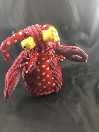 Les Deglingos Molos The Stuffed Lobster Red 12 " Plush Animal Doll