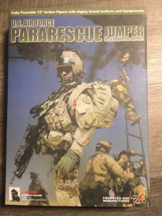 2004 Hot Toys 1/6 Scale Us Air Force Pararescue Jumper M203 Action Figure Nib