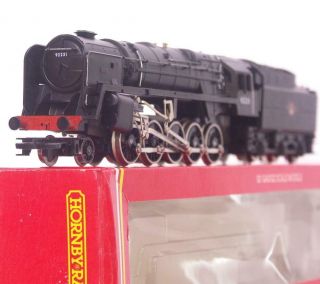 Hornby R330 Oo Gauge - Br Black Livery 2 - 10 - 0 Class 9f Locomotive No.  92231