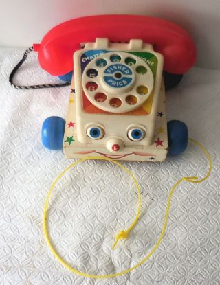 Vintage Fisher Price - 1961 Chatter Phone [ 747] (euc)