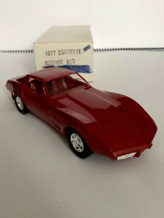 1977 Chevrolet Corvette Cpe Promo In Medium Red,