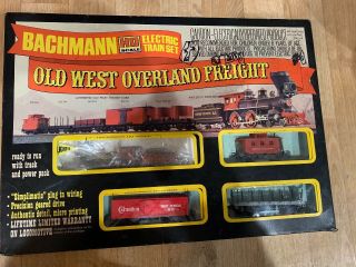 Bachman Ho Scale Electric Train Set Old West Overland Freight