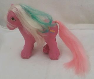Vintage My Little Pony G1 Steamer 1987 Pink Train Conductor Big Brother