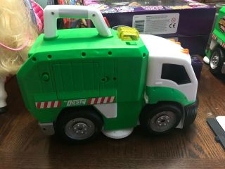 Real Workin ' Buddies Mr.  Dusty The Toy Eating Sweeper Garbage Truck Cleaning 3