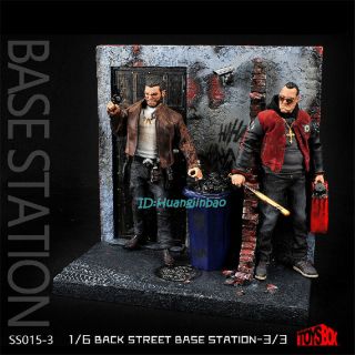 Toys - Box Back Street Base Station Model Resin Stand Display Scene No.  3 Painted