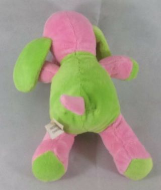 Dan Dee Collectors Choice Green/pink Dog Toy 10 