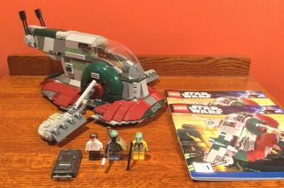 Lego Star Wars 8097 Slave 1 Retired Complete Boba Fett,  Han,  Bossk