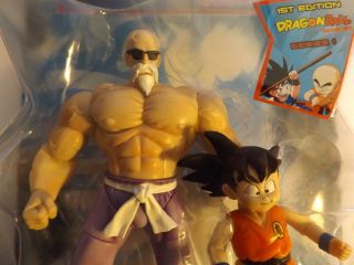 Jakks Pacific Dragon Ball Dbz Buff Roshi With Goku Figure On Card