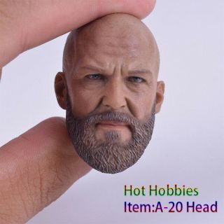 1/6 Bearded Male/man Head Sculpt Headplay A - 20 Fit12 " Action Figure