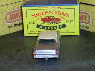 Matchbox Lesney Cadillac 60 Spec 27 cX lilac pink clr win SPW SC6 NM crafted box 6