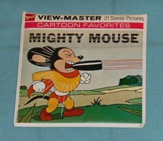 Vintage Mighty Mouse View - Master Reels Packet W/ Booklet