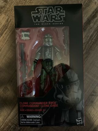 Star Wars The Black Series Clone Commander Gree Action Figure 6 Inch Rare