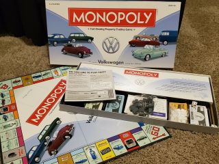 Volkswagen Monopoly Classic Vw Collectors Edition Board Game (complete)