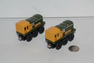 Thomas & Friends Wooden Railway Train Tank Engine Iron Arry & Iron Bert pair GUC 2