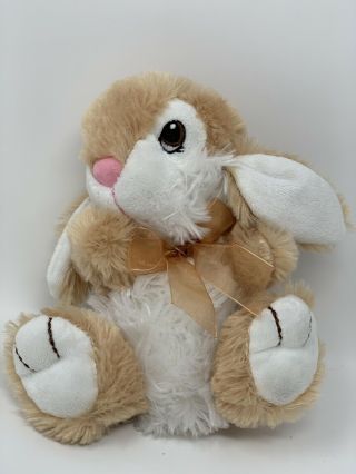 Dan Dee Plush Bunny Rabbit Small Soft Tan Stuffed Animal Wide Eyed Toy 7 