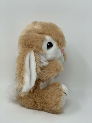 Dan Dee Plush Bunny Rabbit Small Soft Tan Stuffed Animal Wide Eyed Toy 7 