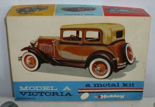 Hubley Ford Model A Victoria Car Metal Model Kit Boxed