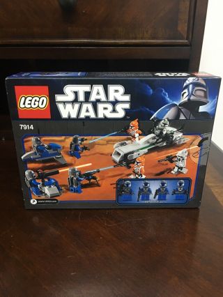 2 LEGO Star Wars 7914 & 7913 Clone Trooper Speeder & Mandalarorian 8