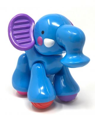 1 Fisher Price Animals Blue Elephant Baby Rattle Toy Replacement