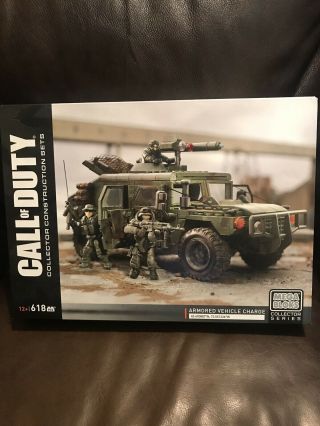Mega Bloks Call Of Duty Armored Vehicle Charge Building Set - Collector Series