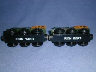 IRON ARRY & BERT Twin Diesel Sodor Ironworks Thomas Wooden Railway Retired 5