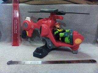 Rescue Heroes 7 In Fisher Price Mattel Action Figure Helicopter First Responder