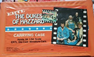 1981 Ertl The Dukes Of Hazzard Carrying Case Holds 24 1/64 Scale Die Cast Cars