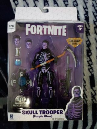 Jazwares Fortnite Skull Trooper (purple Glow) 6 " Action Figure