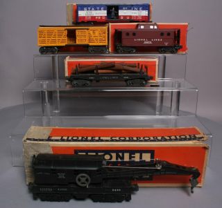 Lionel O Gauge Postwar Freight Cars: 6656,  3461,  2460,  6427,  3494 - 275 [5]/box