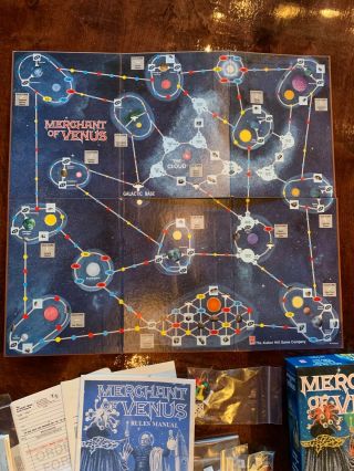1988 Avalon Hill MERCHANT OF VENUS Science Fiction Trading Board Game 2