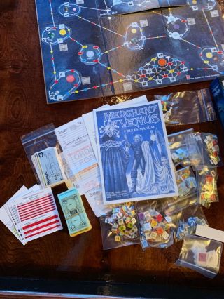 1988 Avalon Hill MERCHANT OF VENUS Science Fiction Trading Board Game 3
