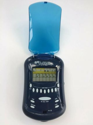 Radica 2006 Flip Top Solitaire Blue Electronic Handheld Game