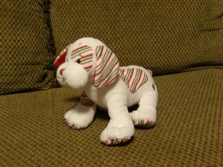 Cute 8 " White Ganz Webkinz Peppermint Puppy Hm467 Plush Dog No Code (10b)