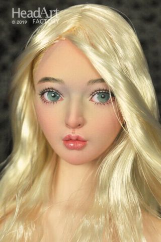 1/6 Custom Doll Head Ooak Cy Girl Phicen Tbleague By " Head Art Factory " 3d007
