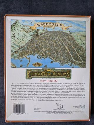 1st Edition 1988 AD&D: Forgotten Realms City System TSR 1040 2