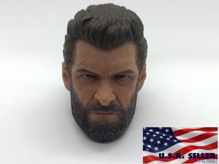 1/6 Wolverine Head Sculpt Logan For Hot Toys Tbleague Phicen Male Figure ❶usa❶