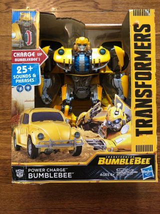 Transformers: Bumblebee Movie Power Charge Bumblebee Lights & Sounds Dented Box