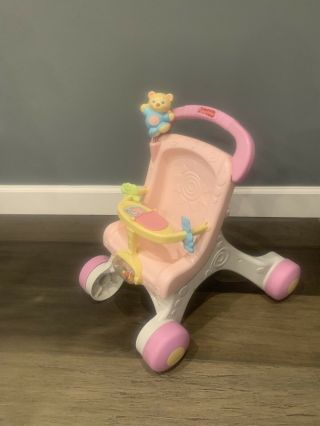 Fisher - Price Brilliant Basics Stroll - Along Walker Indoor Push Toy With Wheels