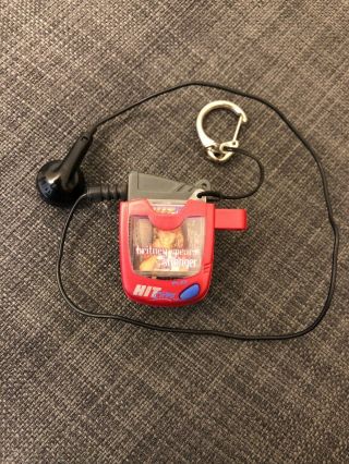 Vintage Tiger Electronics Hit Clips Music Player W/ Britney Spears Stronger
