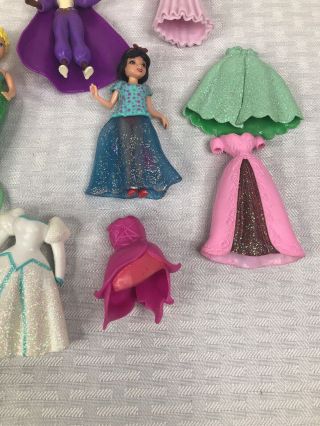 Disney Princess Mini Dolls With Rubber And Snap On Clothes Mattel 2