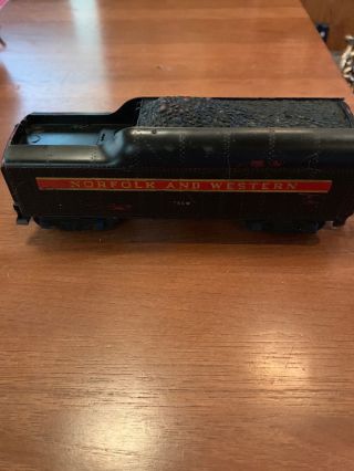 Lionel Postwar 746w N&w J Class Locomotive Whistle Tender,  Jd92