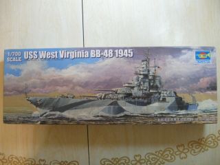 Trumpeter 1/700 Uss West Virginia Bb - 48 1945 W/photoetched Parts 05772