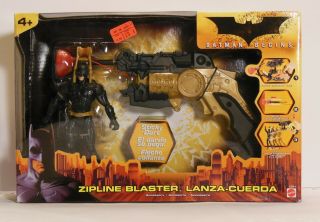2005 Batman Begins Zipline Blaster Action Figure Set Mattel Nib
