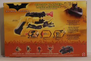 2005 BATMAN BEGINS ZIPLINE BLASTER ACTION FIGURE SET Mattel NIB 2
