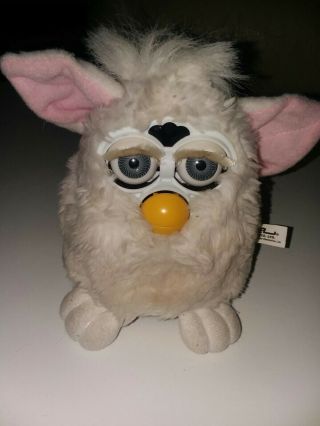 Vintage Furby 70 - 800 Series 1 Tiger Snowball Electronic Toy - White